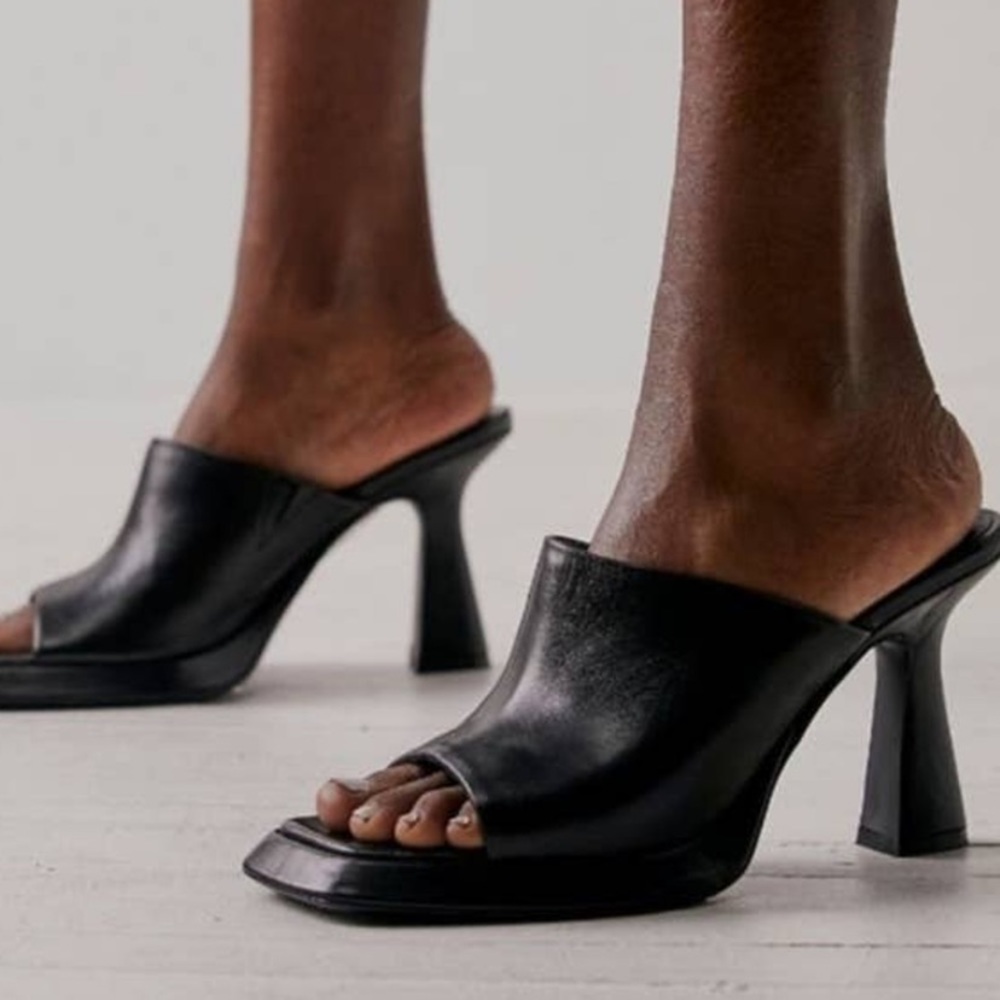 New Free People Candice Mules Black Size 38.5